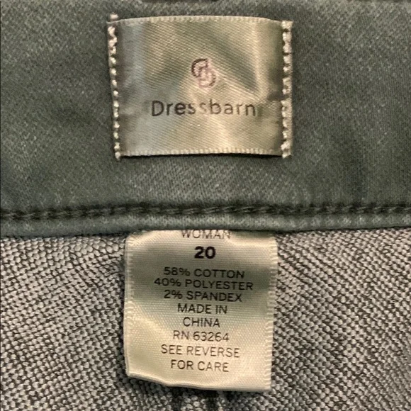 Dressbarn Green Straight Leg Jeans with Sleek Design - Picture 3 of 4